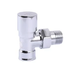 Кран вентильний з американкою1/2″ кутовий п/ключ CHROM Art. 1844 Solomon