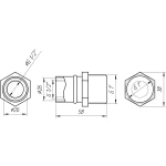 Муфта с наружной резьбой пресс APE ITALY AP 101 1″х26