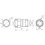 Муфта с внутренней  резьбой пресс APE ITALY AP 102 3/4″х26