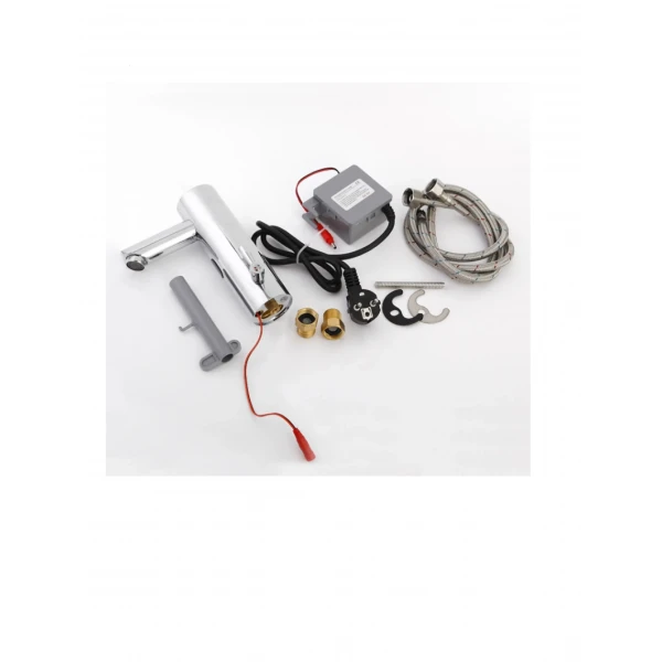 Смеситель сенсорный для умывальника HOTEC 19.115 DC/AC Hot/Cold с трансформатором