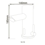 Смеситель сенсорный для умывальника HOTEC 19.115 DC/AC Hot/Cold с трансформатором