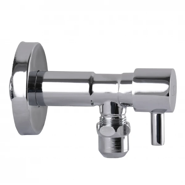 Кран полуоборотный угловой с цангой SOLOMON 1/2″х 3/8″ Lazer 7076 ( 2 шт.)