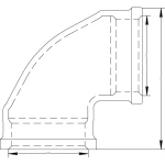 Угол VIEGA 3090  1 1/4″ ВВ (269210)