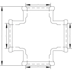 Крестовина VIEGA 3180  3/4″ ВВВВ (320621)