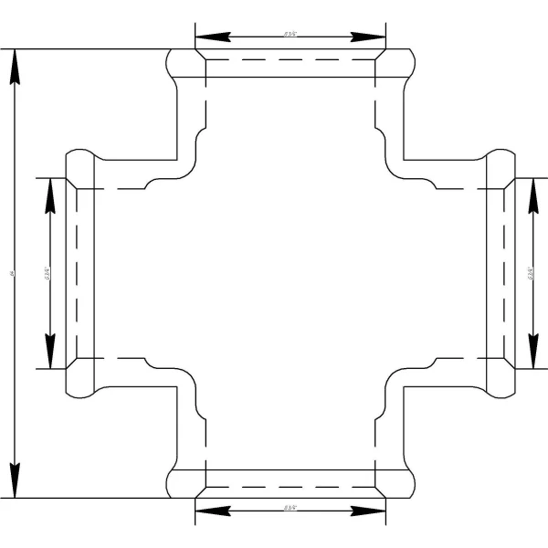 Крестовина VIEGA 3180  3/4″ ВВВВ (320621)