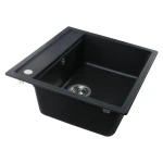 Гранітна мийка Globus Lux VOLTA чорний 570х510мм-А0002