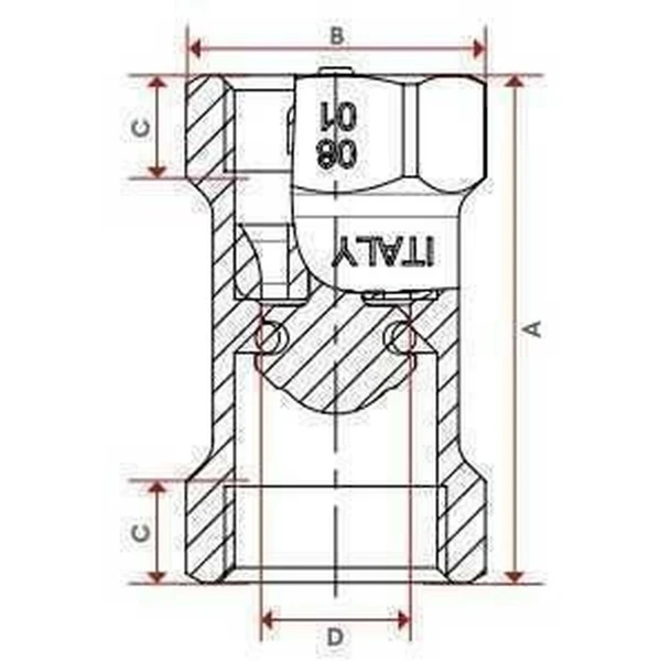 Клапан обратного хода воды ITAP 1″ BLOCK 101