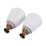 Комплект вентильних головок латунний М18х1 штампований з маховиком для ГВ и ХВ Б1395КМА VA