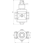 Редуктор ITAP 1″ RINOX 143