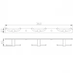 Планка з гачками Perfect Sanitary Appliances SP 8135