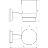 Стакан одинарний Perfect Sanitary Appliances SP 8121