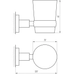 Стакан одинарный Perfect Sanitary Appliances SP 8121