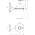 Дозатор рідкого мила Perfect Sanitary Appliances RM 1401