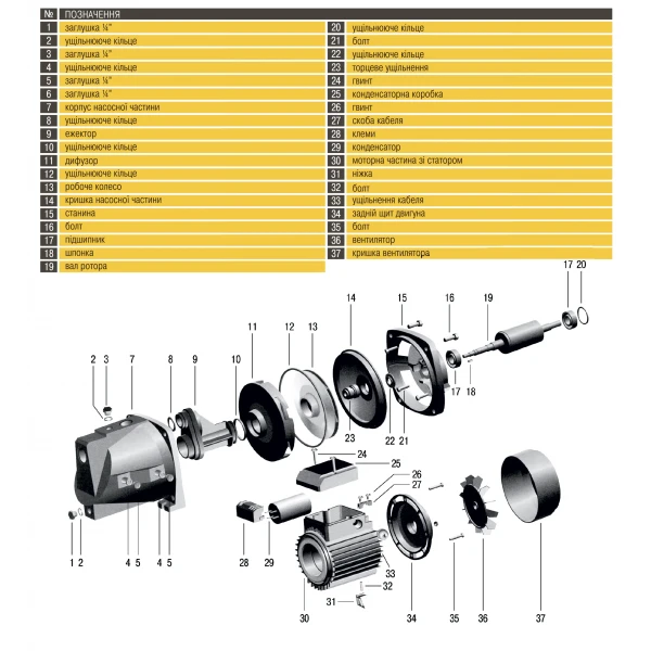 Насос відцентровий Optima JET 80 0,8кВт чавун довгий