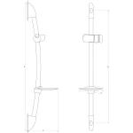 Душова стійка Dishi L106C (2шт. в коробці)