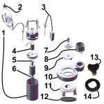Насос фекальный с режущим механизмом Optima WQ15-15QG 1,5кВт