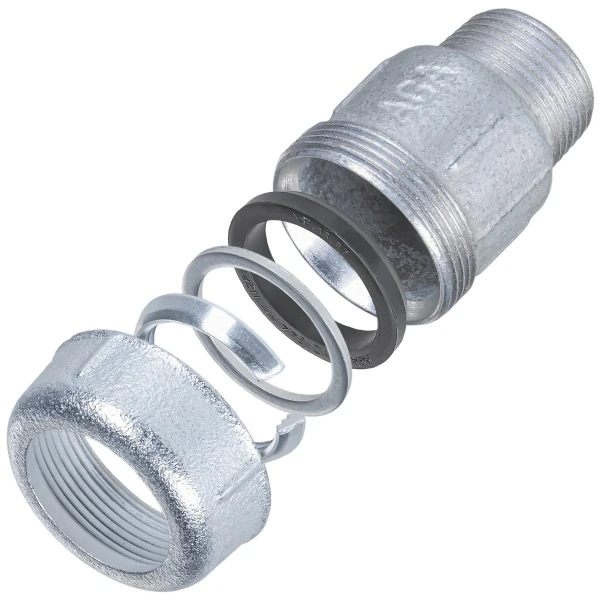 Соединение прямое зажимное с наружной резьбой DN20(24,3-27,5мм) х 3/4″ AK AGAflex