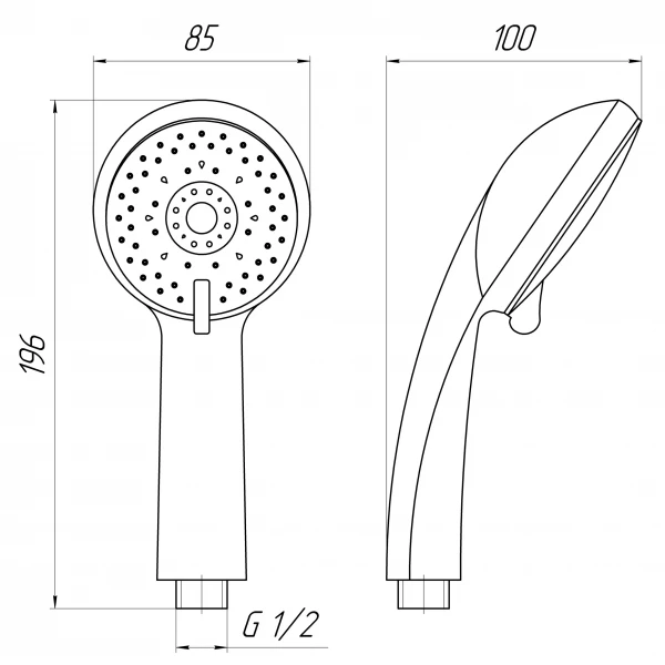 Душова лійка Globus Lux HY-1227-LUX Blister
