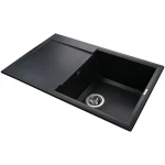 Гранітна мийка Globus Lux KOMO графіт 790х500мм-А0001