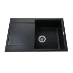 Гранітна мийка Globus Lux KOMO графіт 790х500мм-А0001
