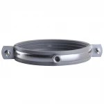 Хомут в сборе CR 4″ (105-112мм) с винтом-шурупом 8*100 и дюбелем в уп., серый
