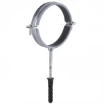 Хомут в сборе CR 4″ (105-112мм) с винтом-шурупом 8*100 и дюбелем в уп., серый