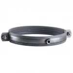 Хомут в сборе CR 6″ (158-168мм) с винтом-шурупом 8*100 и дюбелем в уп., серый