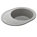 Гранітна мийка Globus Lux ARNO сірий камiнь 620x500мм-А0005