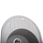 Гранітна мийка Globus Lux ARNO сірий камiнь 620x500мм-А0005