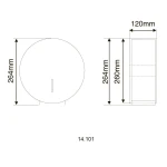 Диспенсер для туалетного паперу HOTEC 14.101 Stainless Steel