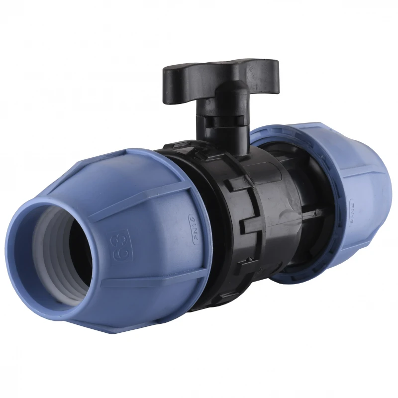 Кран кульовий ПНД Vsplast 63 6001