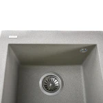Гранітна мийка Globus Lux LAMA сірий камiнь 410x500мм-А0005