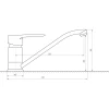Смеситель для кухни CRISTAL SEVA GSV-0203M