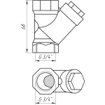 Фільтр грубого очищення ARCO 3/4″ 01831