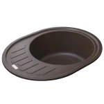 Гранітна мийка Globus Lux ARNO коричневий 620x500мм-А0006