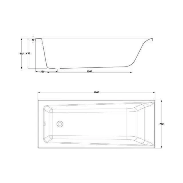 LORENA Ванна 170Х70