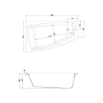 LORENA Ванна 150Х70