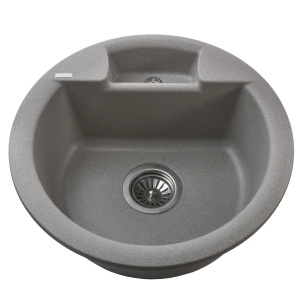 Гранітна мийка Globus Lux GURON сiрий камiнь 480мм-А0005