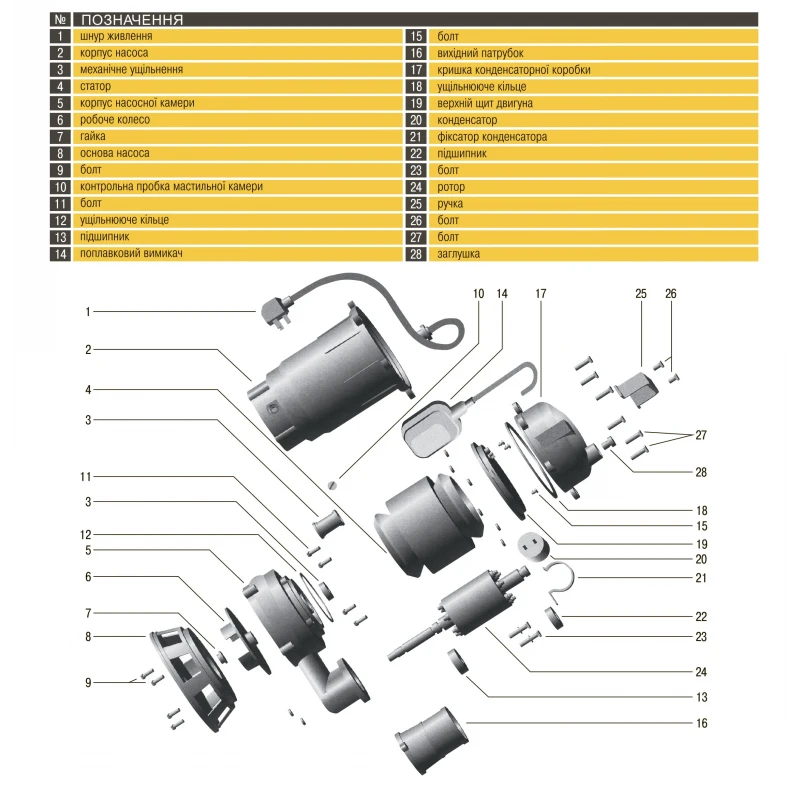 Насос фекальный Optima WQD10-12 1,1кВт