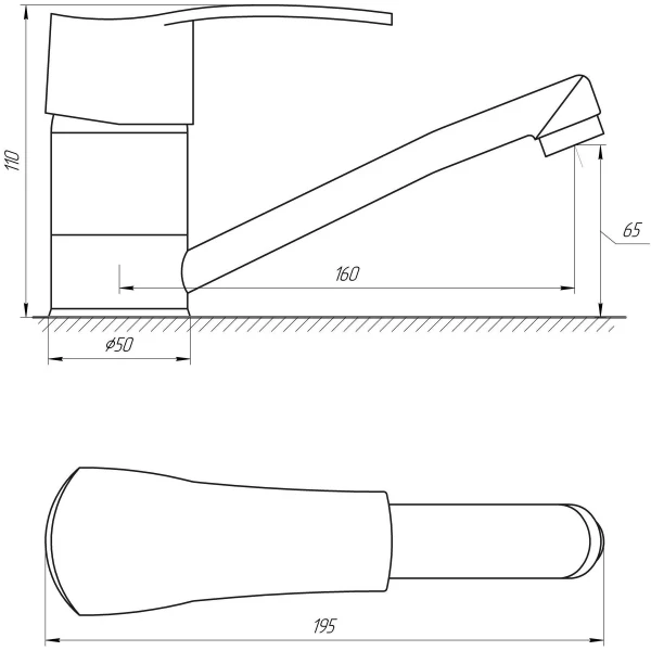Смеситель для умывальника Globus Lux QUEENSLAND GLQU-103M
