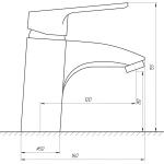 Смеситель для умывальника Globus Lux SEVA GLSV-0101