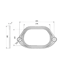 Ремкомплект для бака компакта K.K.POL тип Е, АКС/520(350/K/005-00-K0)