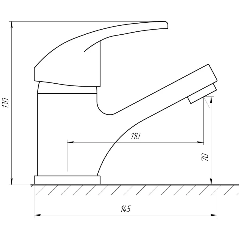 Змішувач для умивальника Globus Lux Caprice GLCA-0101