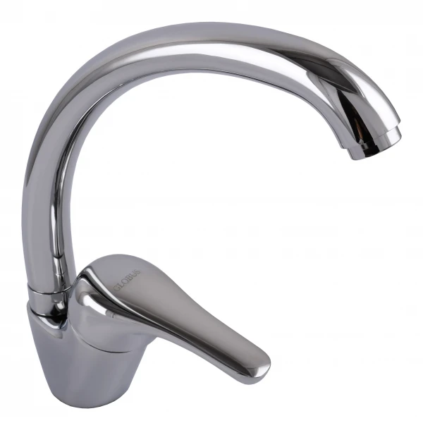 Змішувач для кухні Globus Lux Solly GLSO-0203S боковий латунь на гайці