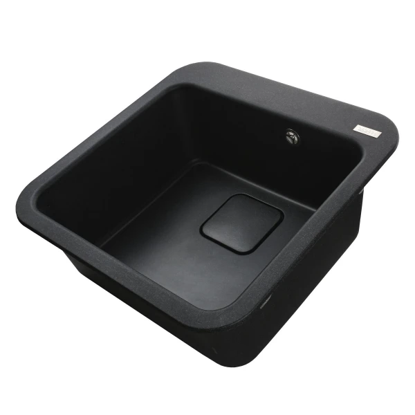 Гранітна мийка Globus Lux BARBORA графіт 510х510мм-А0001