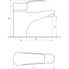 Смеситель для умывальника Globus Lux QUEENSLAND GLQU-0222