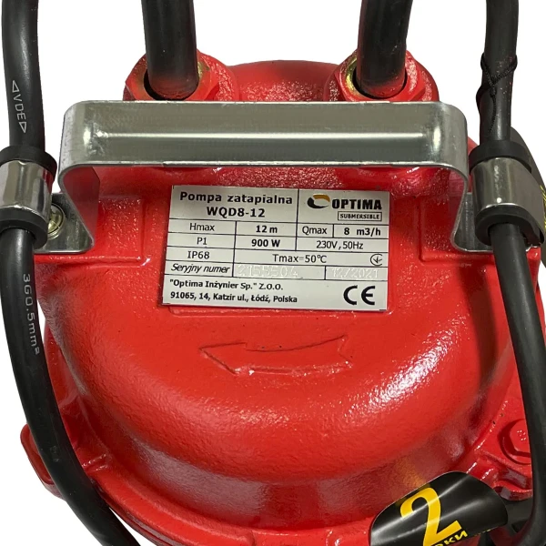 Насос фекальный Optima WQD 8-12 0,9кВт