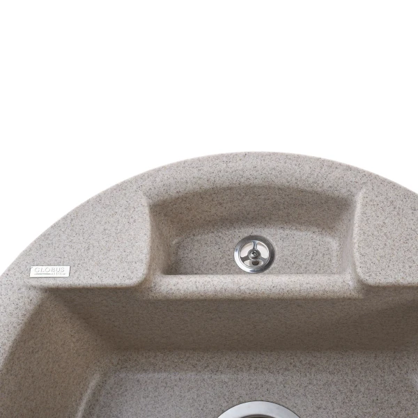 Гранітна мийка Globus Lux GURON мигдаль 480мм-А0008