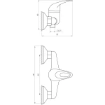 Смеситель для душа EcoMix ELIT EM-105