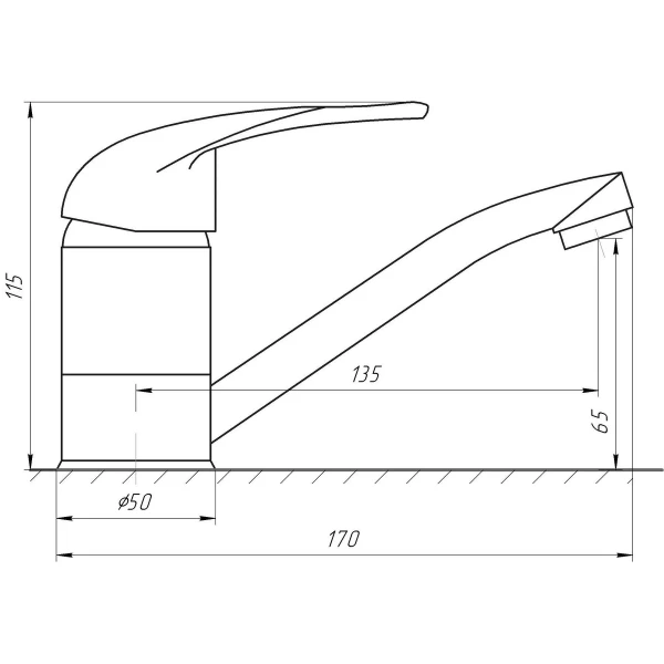 Смеситель для умывальника EcoMix ENERGO E-GEZ-103M